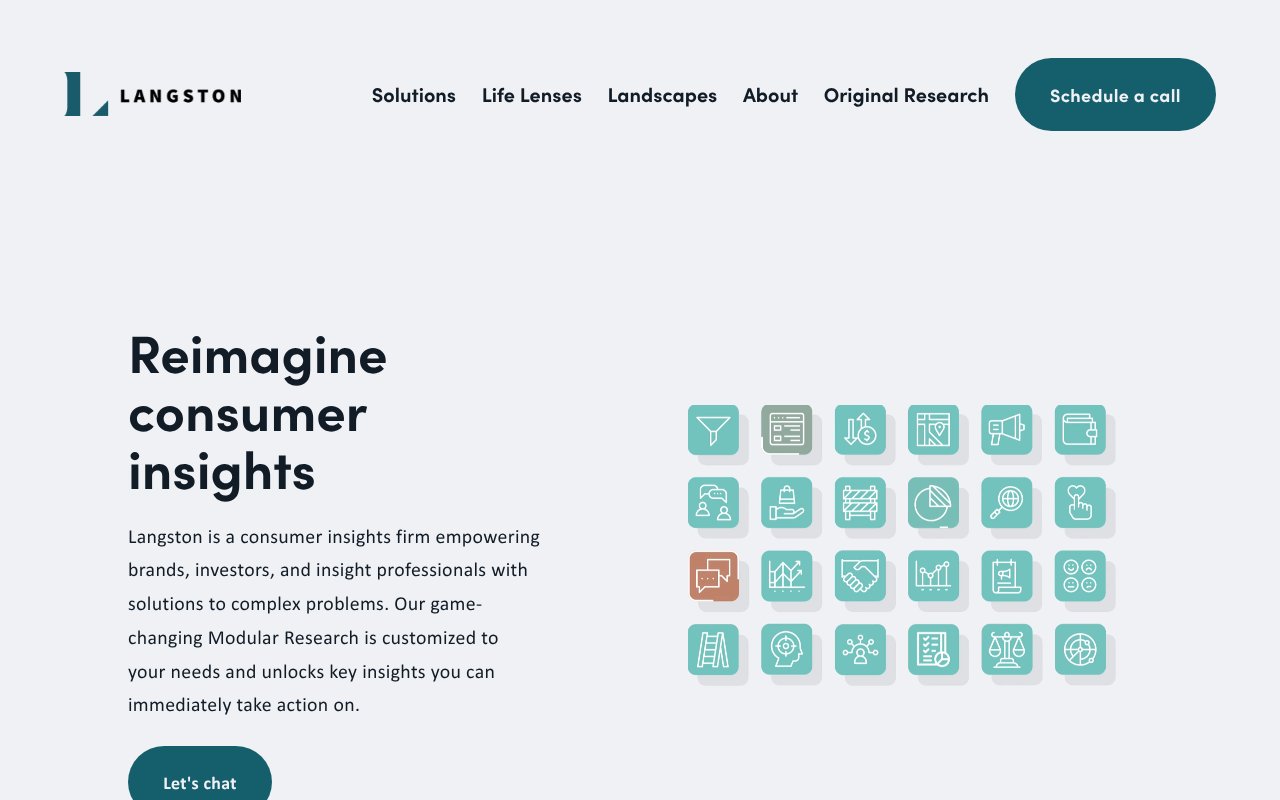 Screenshot of thelangstonco.com