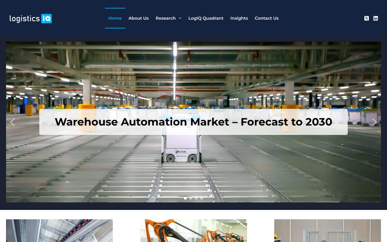 Screenshot of thelogisticsiq.com