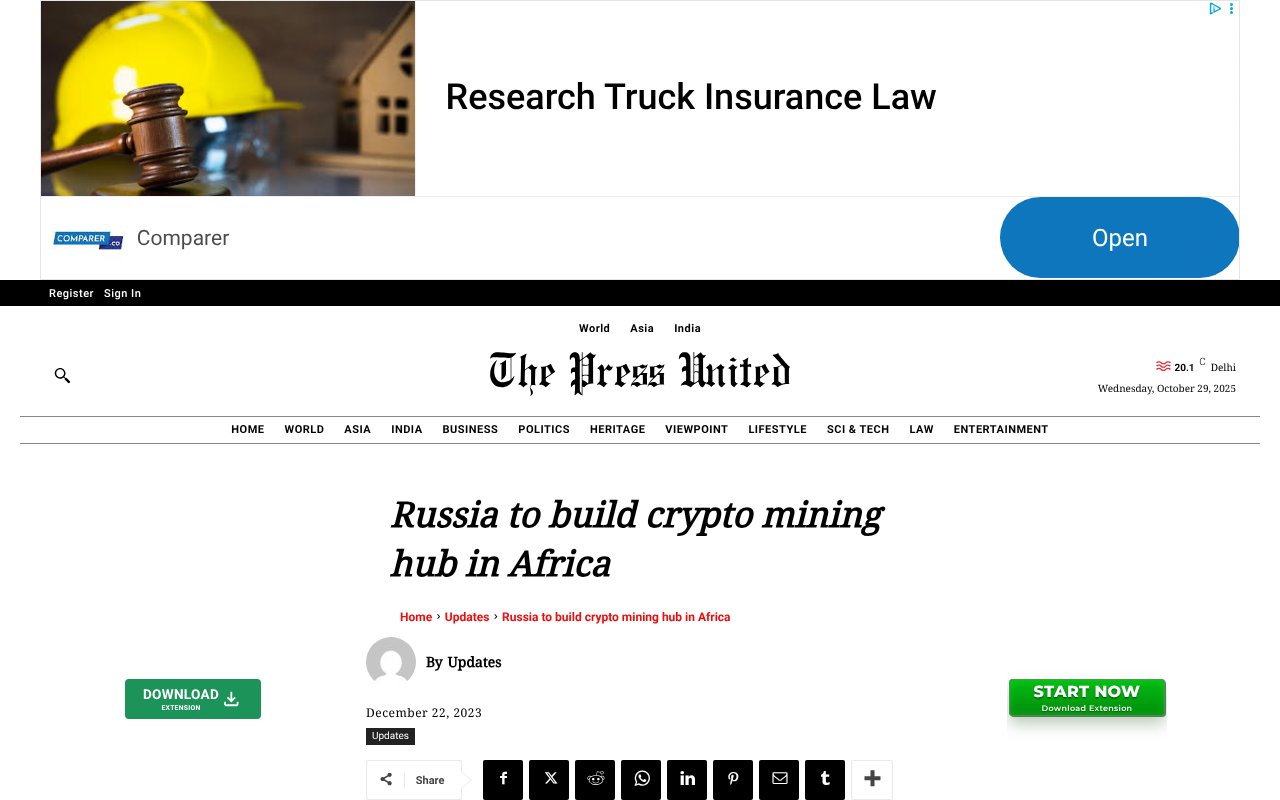Screenshot of thepressunited.com