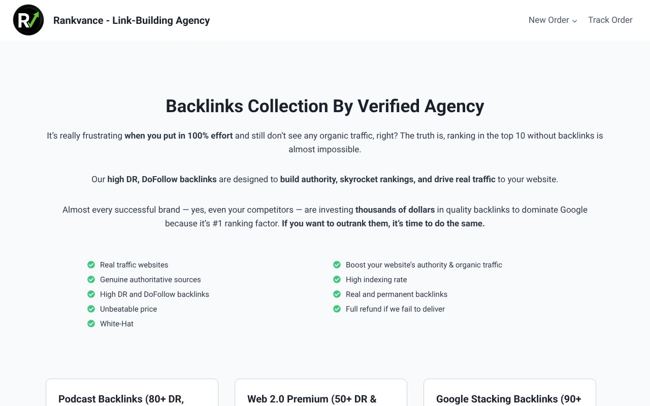 Screenshot of therankvance.pro