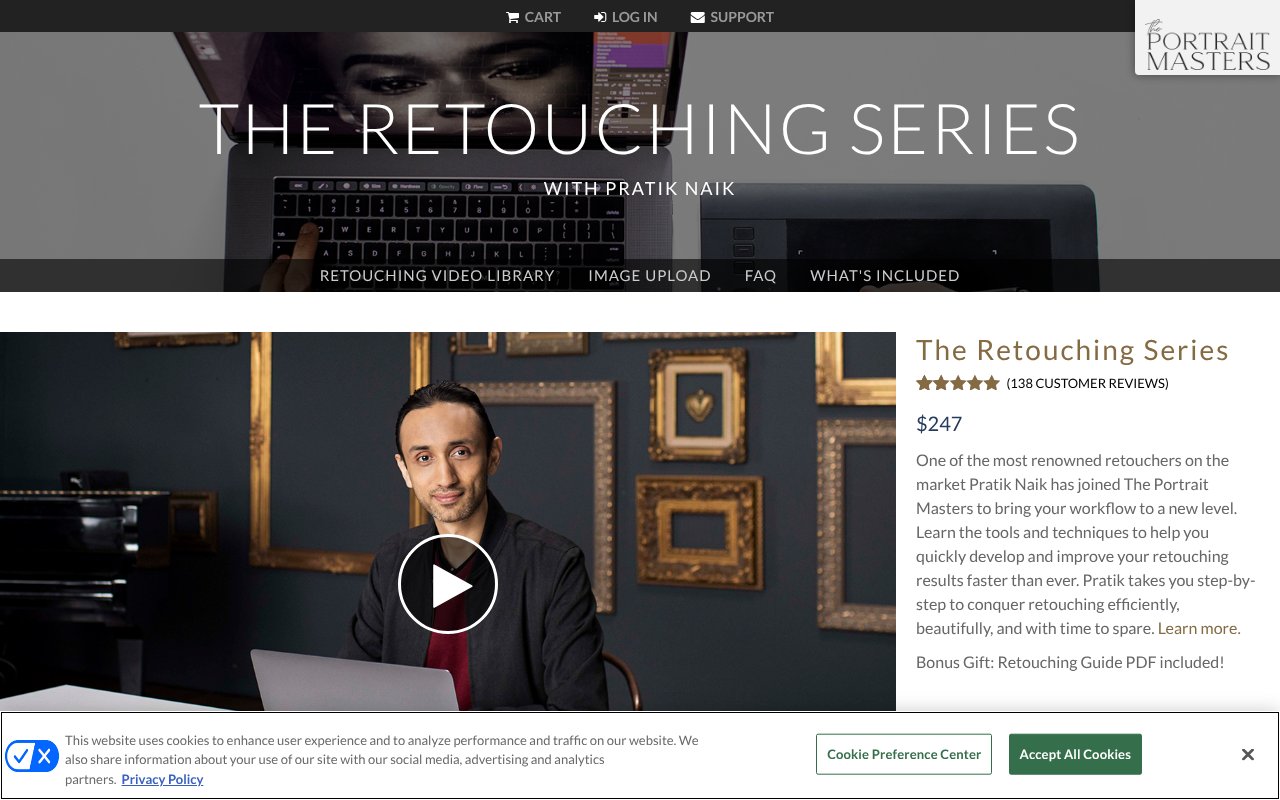 Screenshot of theretouchingseries.com