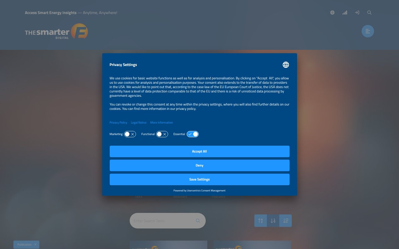 Screenshot of thesmartere.com