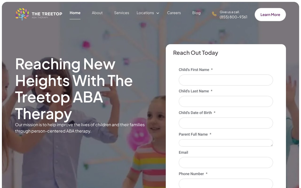 Screenshot of thetreetop.com