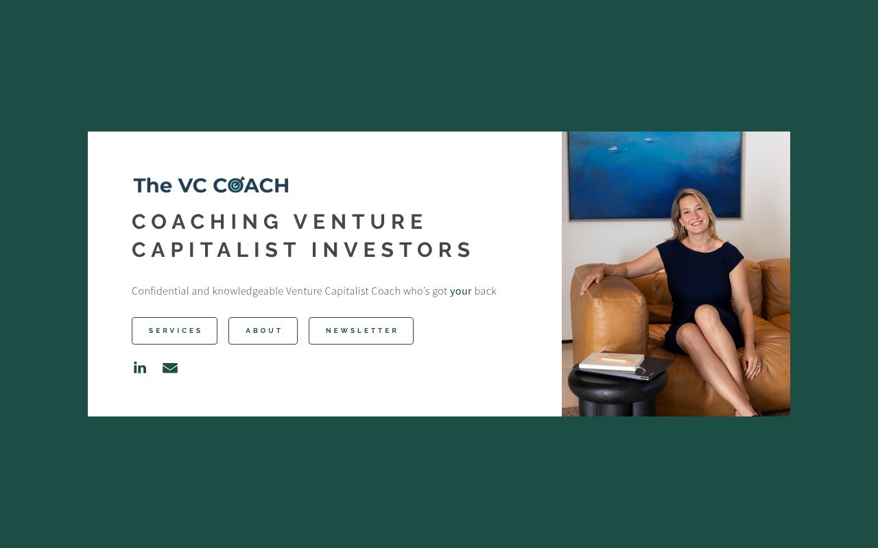 Screenshot of thevccoach.com