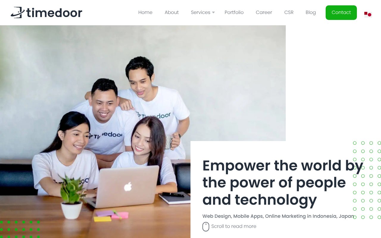 Screenshot of timedoor.net