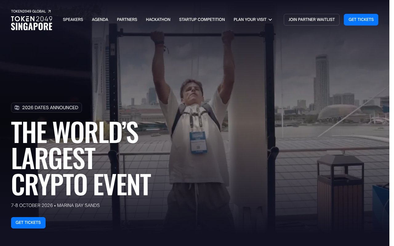 Screenshot of token2049.com