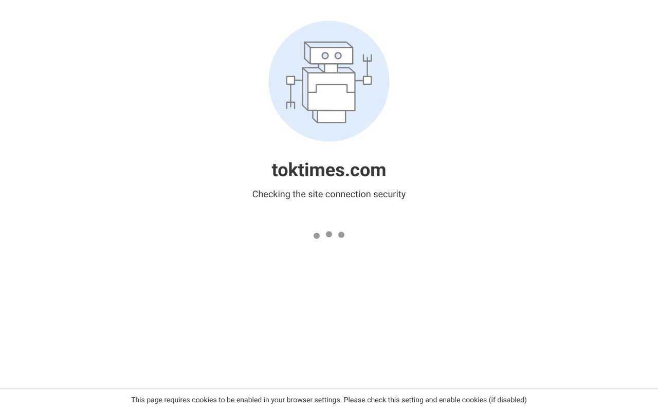 Screenshot of toktimes.com