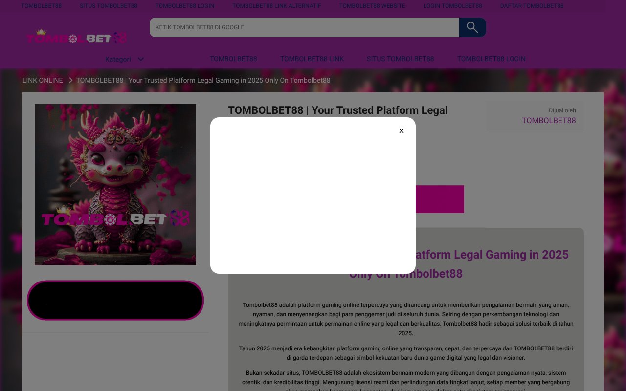 Screenshot of tombolbet88loginlink.org