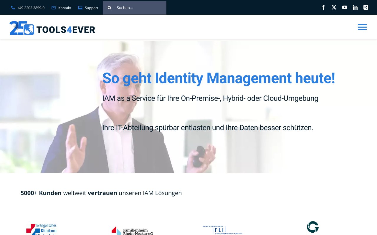 Screenshot of tools4ever.de