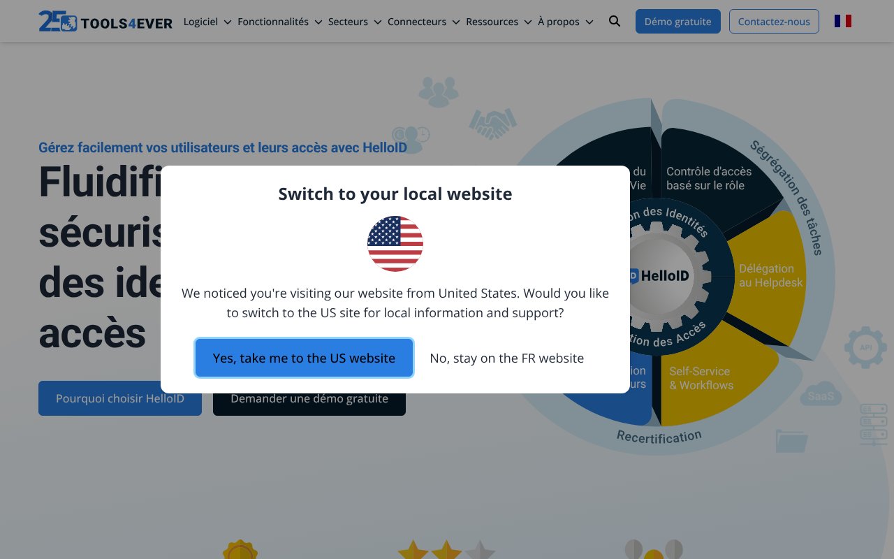 Screenshot of tools4ever.fr