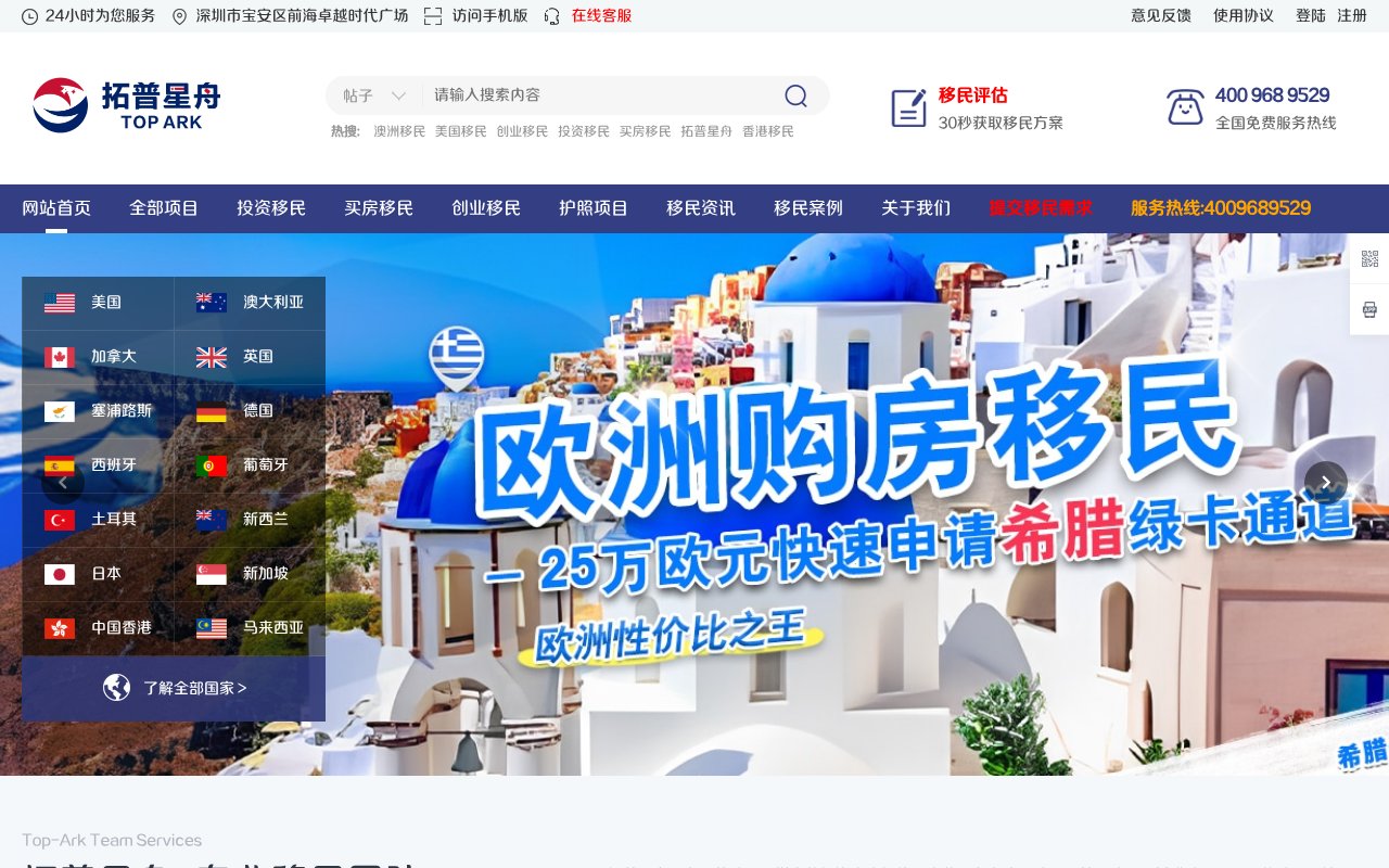 Screenshot of top-ark.com