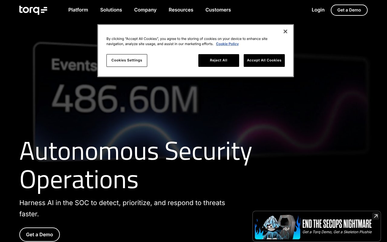 Screenshot of torq.io