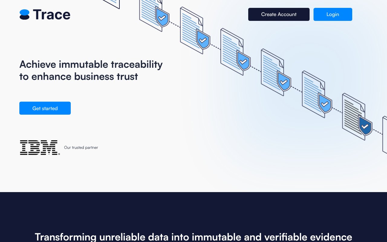 Screenshot of tracestamp.net