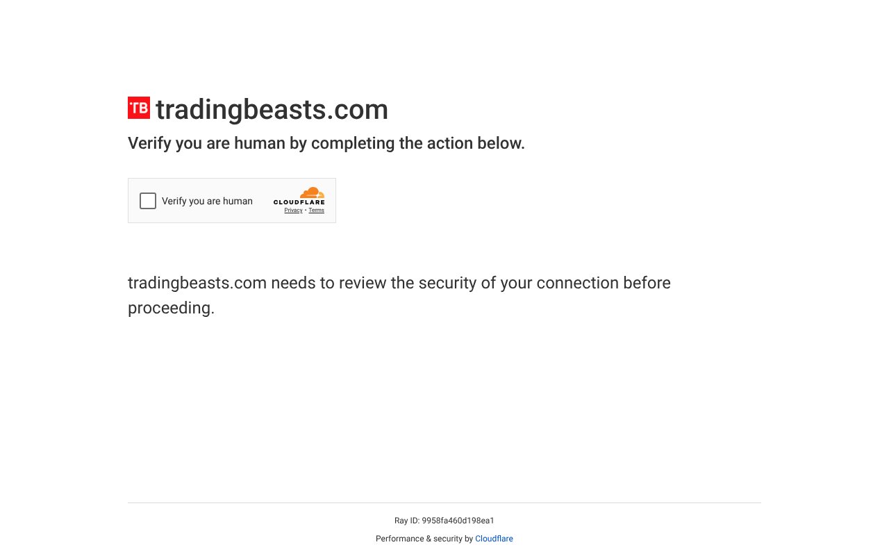 Screenshot of tradingbeasts.com