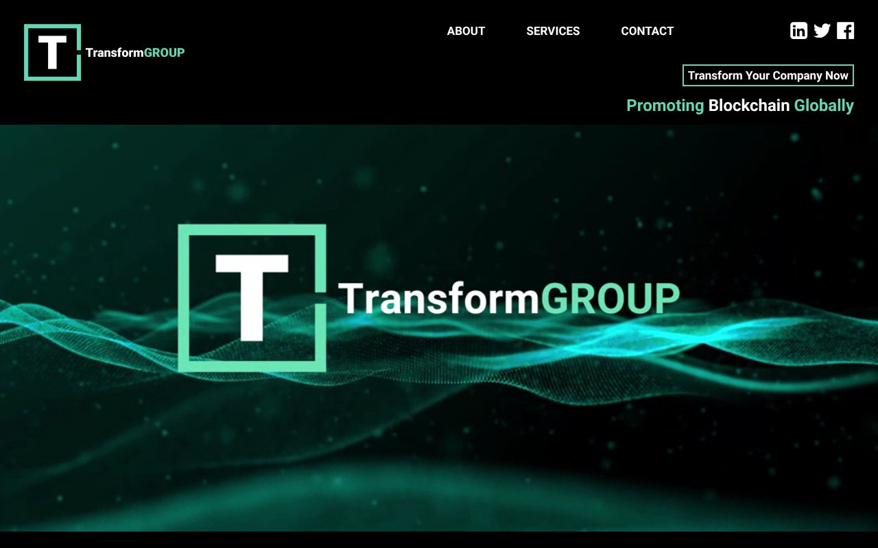Screenshot of transformgroup.com