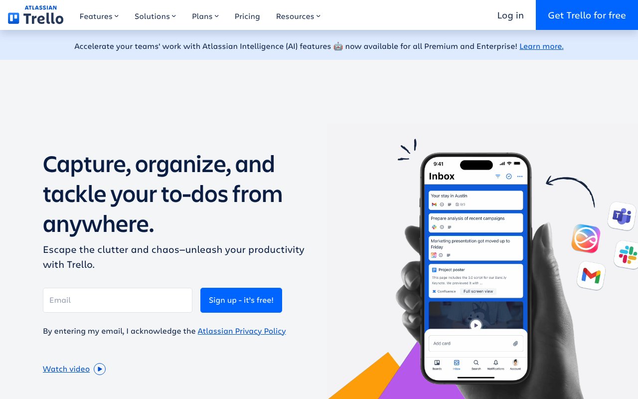 Screenshot of trello.com