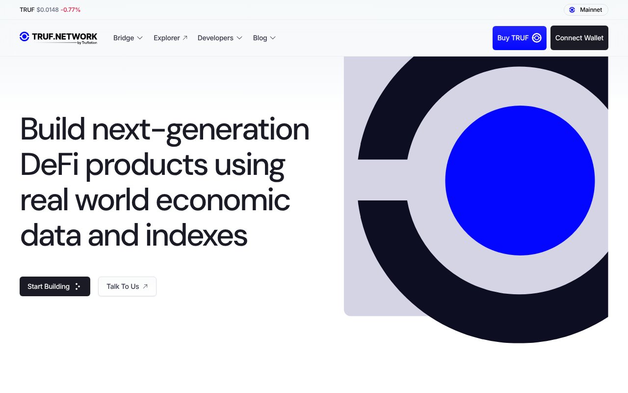 Screenshot of truf.network