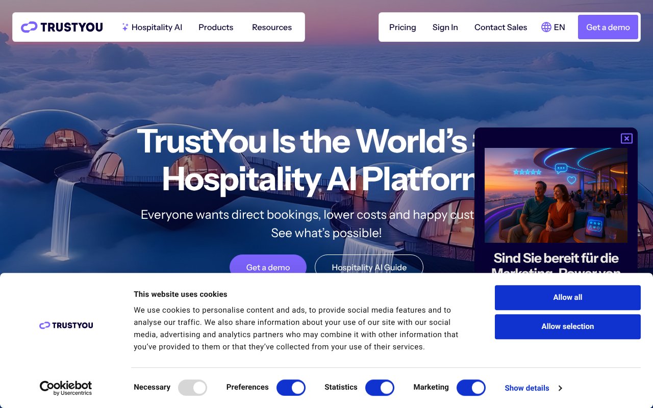 Screenshot of trustyou.com