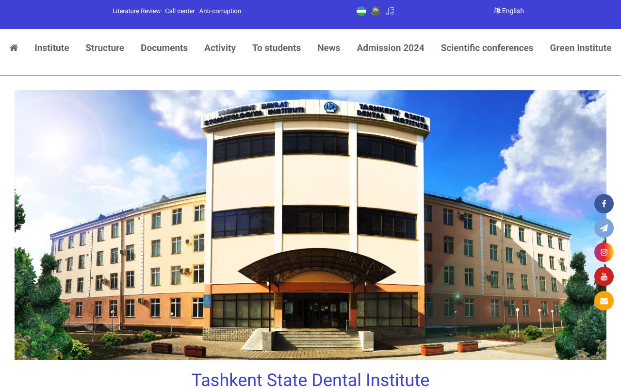 Screenshot of tsdi.uz