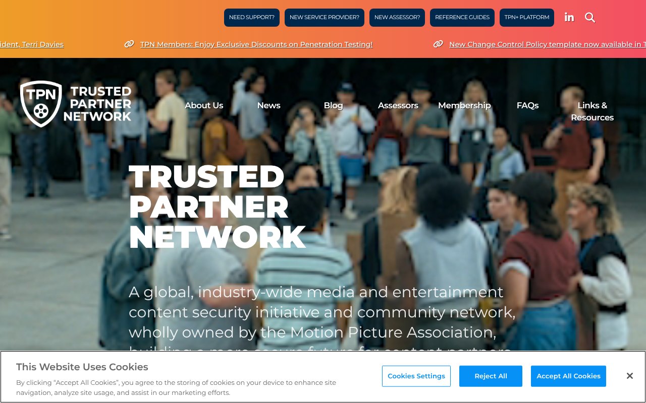 Screenshot of ttpn.org