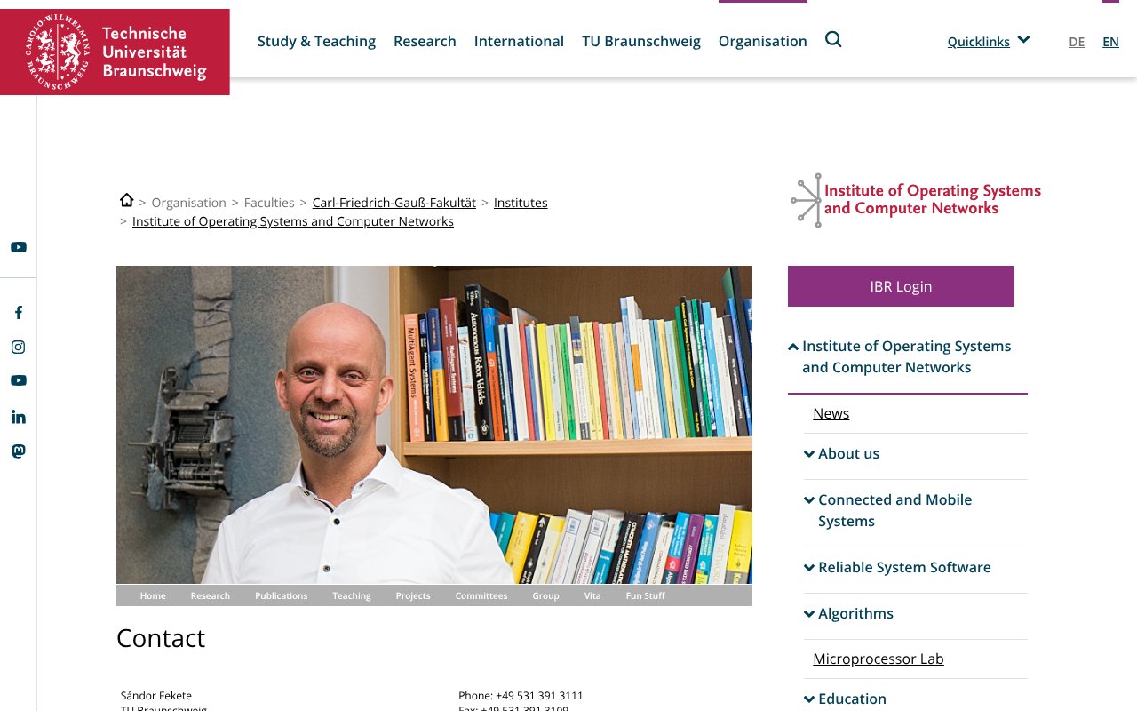 Screenshot of tu-bs.de