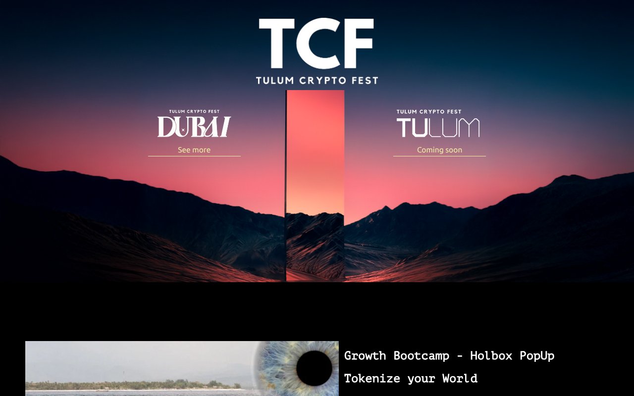 Screenshot of tulumcryptofest.io