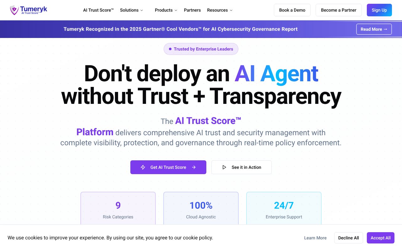 Screenshot of tumeryk.com