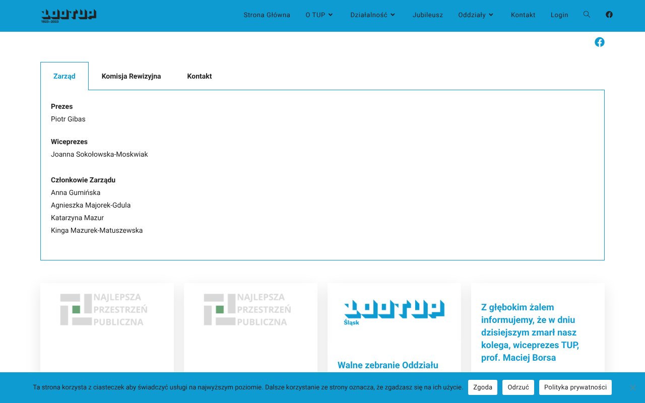Screenshot of tup.org.pl