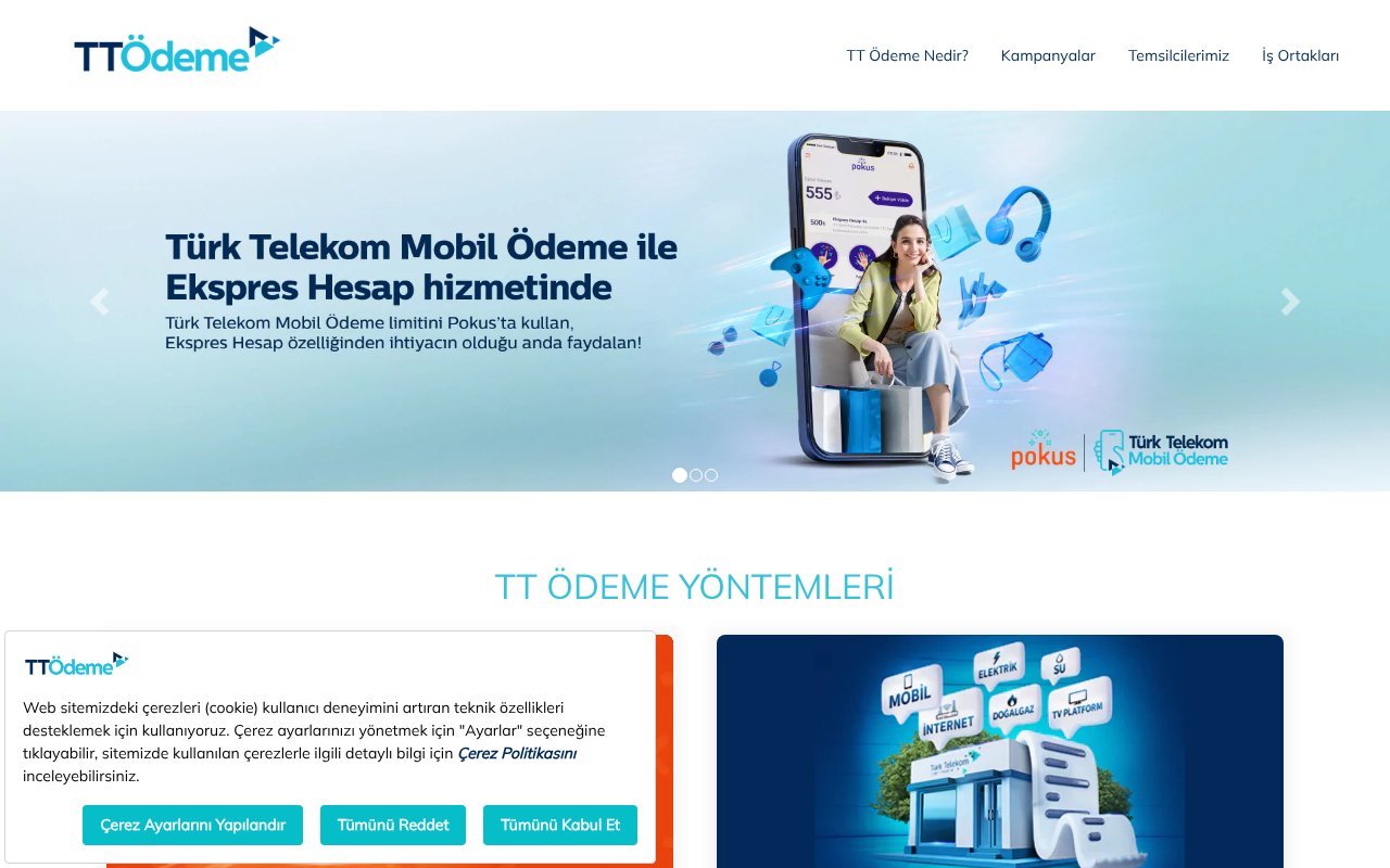 Screenshot of turktelekomodemehizmetleri.com