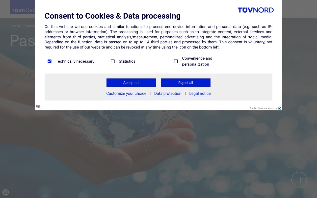 Screenshot of tuv-nord.com
