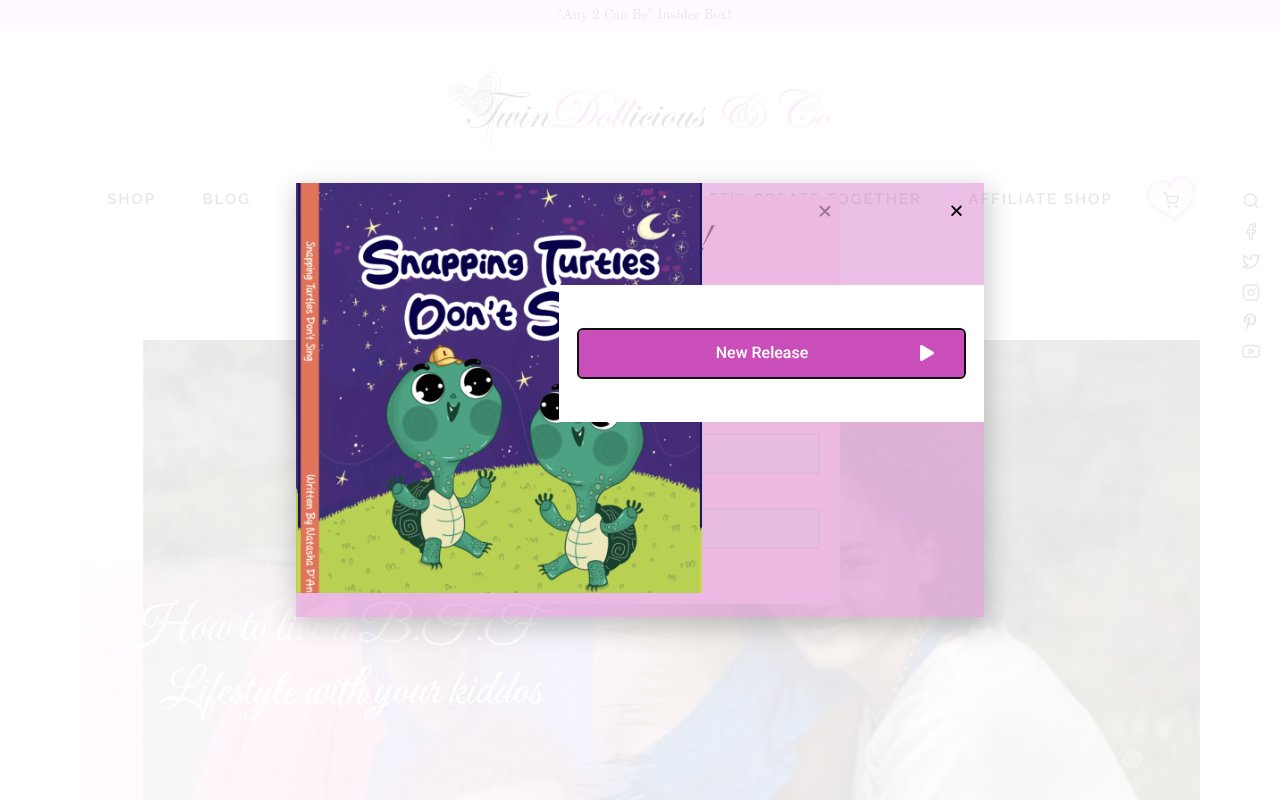 Screenshot of twindollicious.com