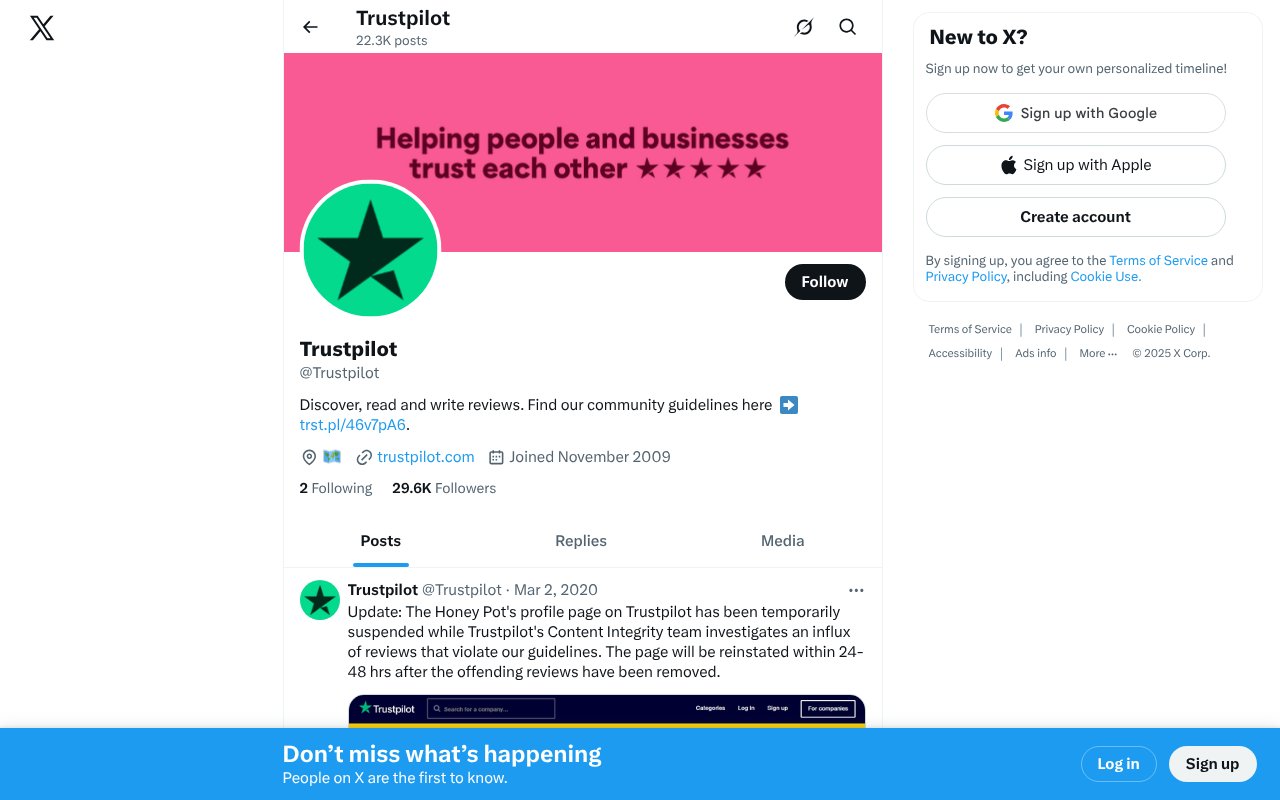 Screenshot of twitter.com