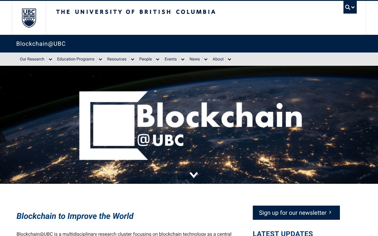 Screenshot of ubc.ca