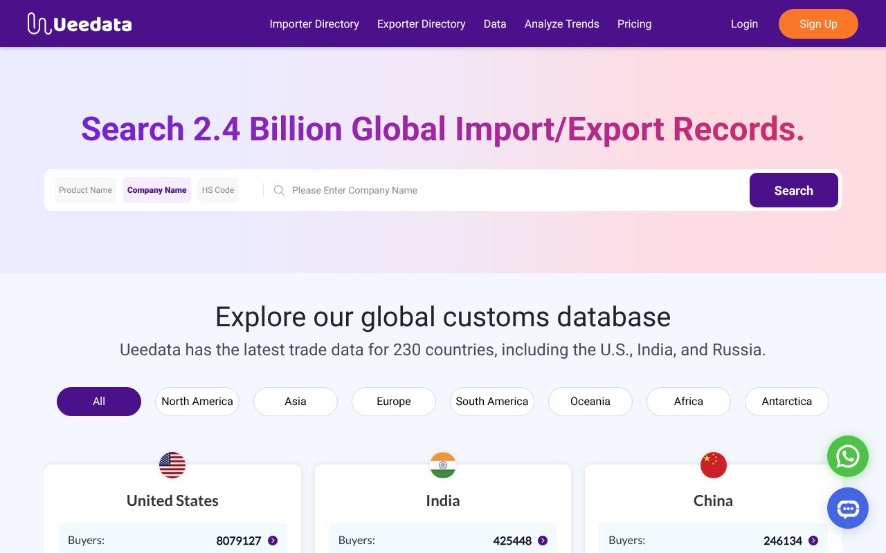 Screenshot of ueedata.com