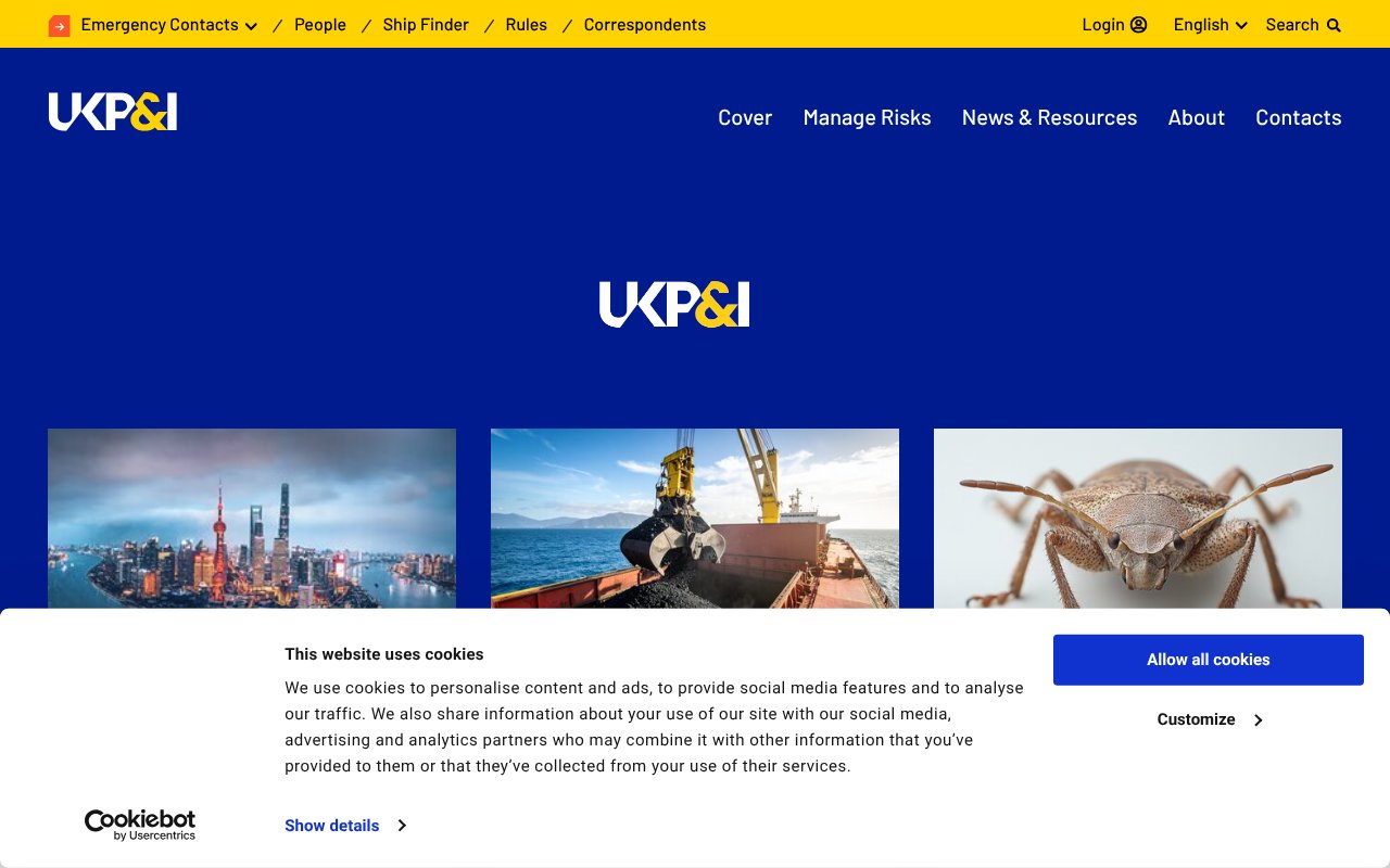 Screenshot of ukpandi.com