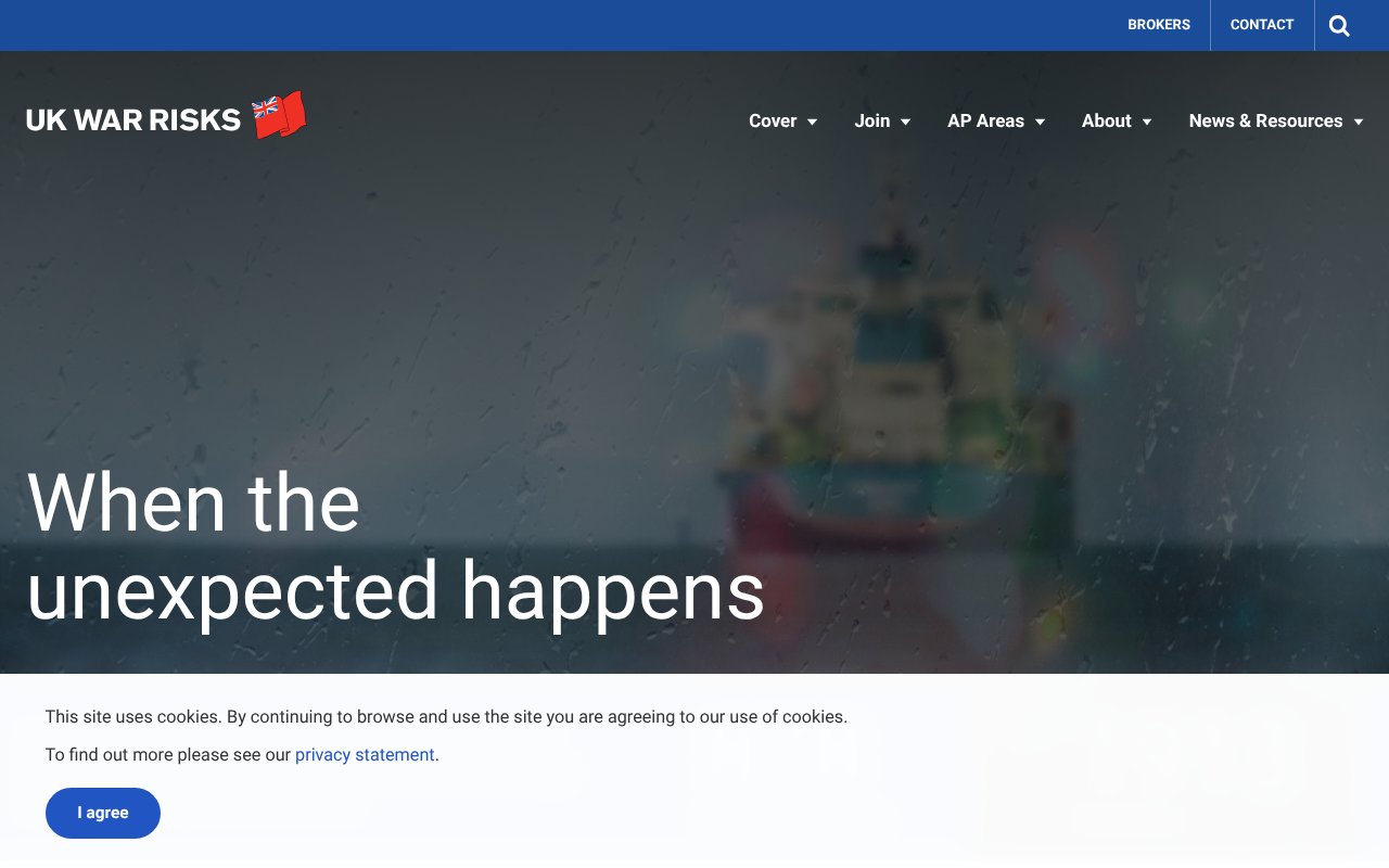 Screenshot of ukwarrisks.com