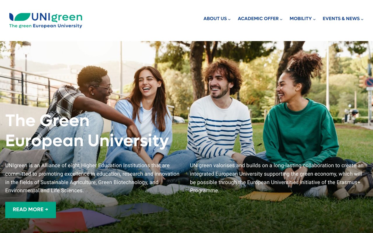 Screenshot of unigreen-alliance.eu