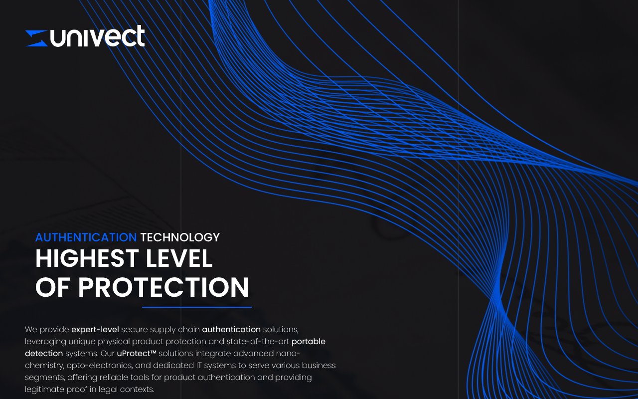 Screenshot of univect.com