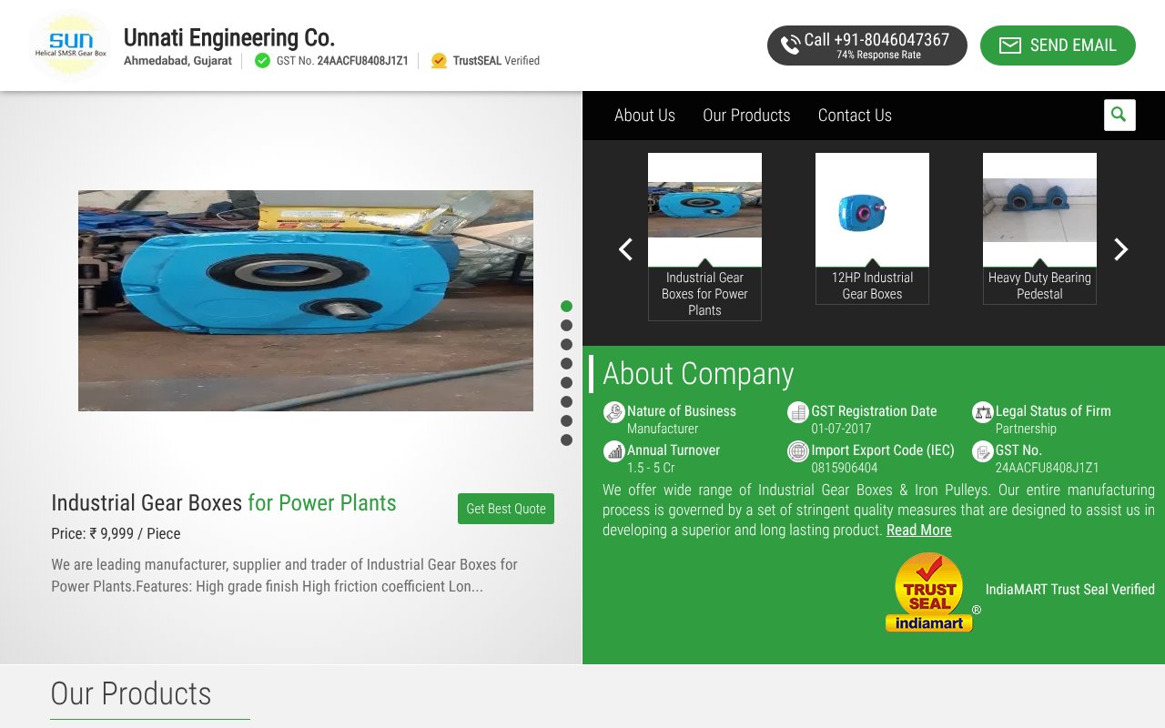 Screenshot of unnatisungear.com