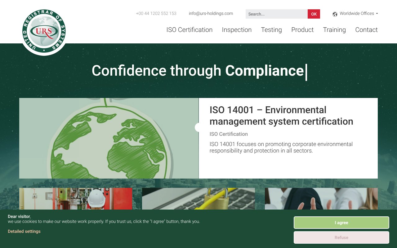 Screenshot of urs-holdings.com