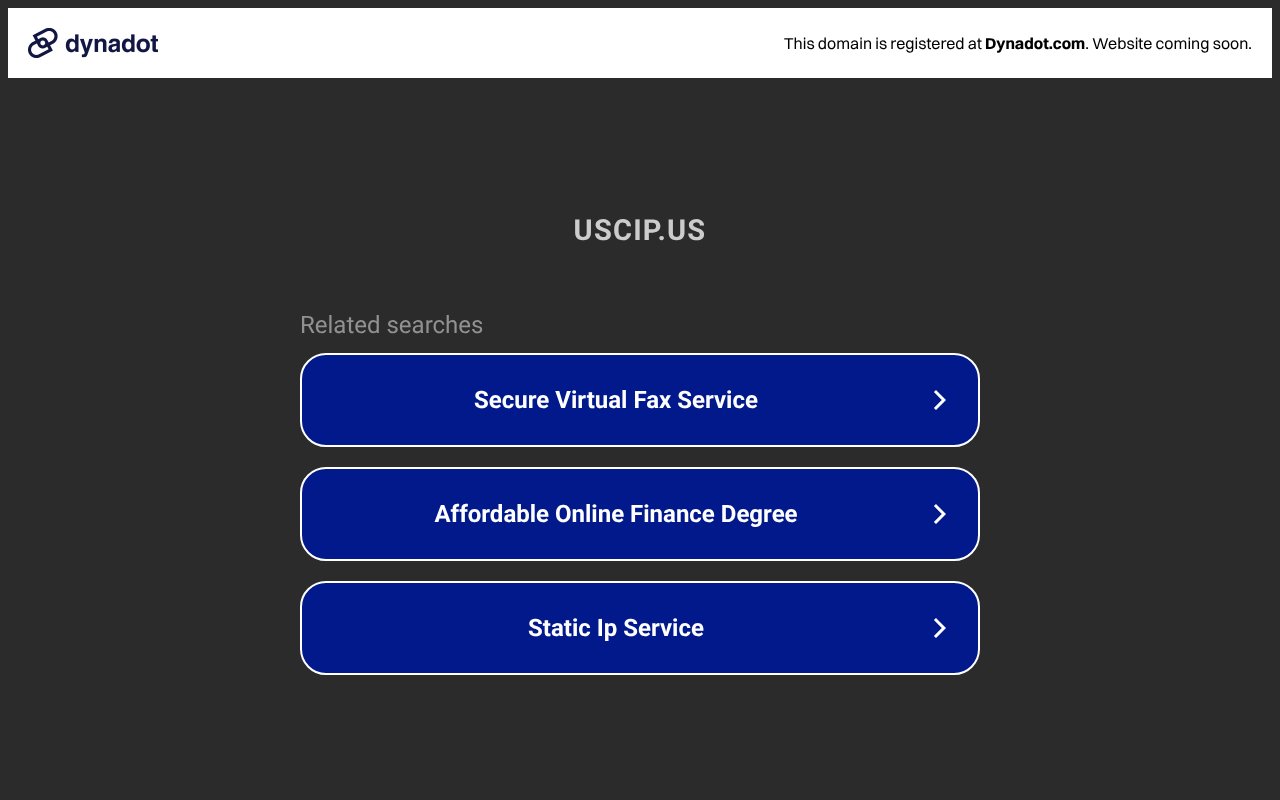 Screenshot of uscip.us
