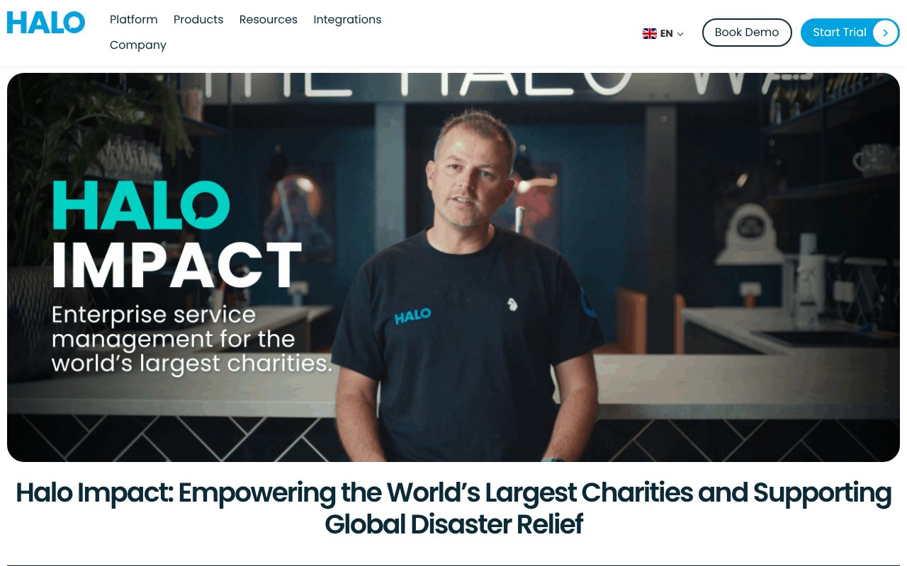 Screenshot of usehalo.com