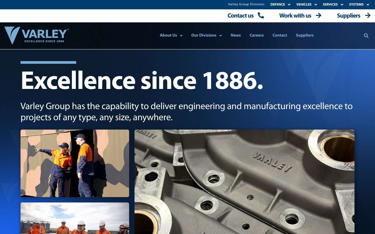 Screenshot of varleygroup.com