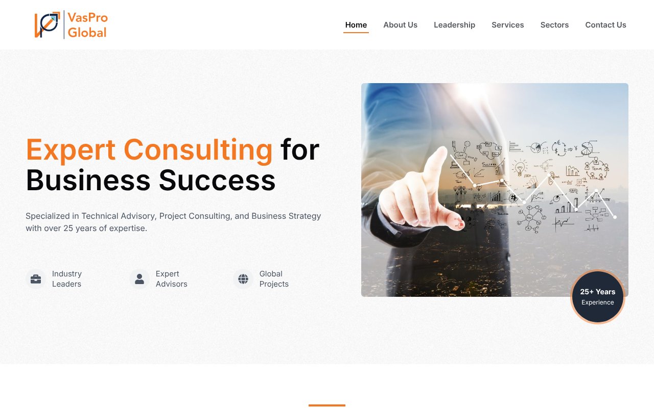 Screenshot of vaspro-global.com