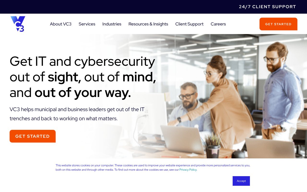 Screenshot of vc3.com