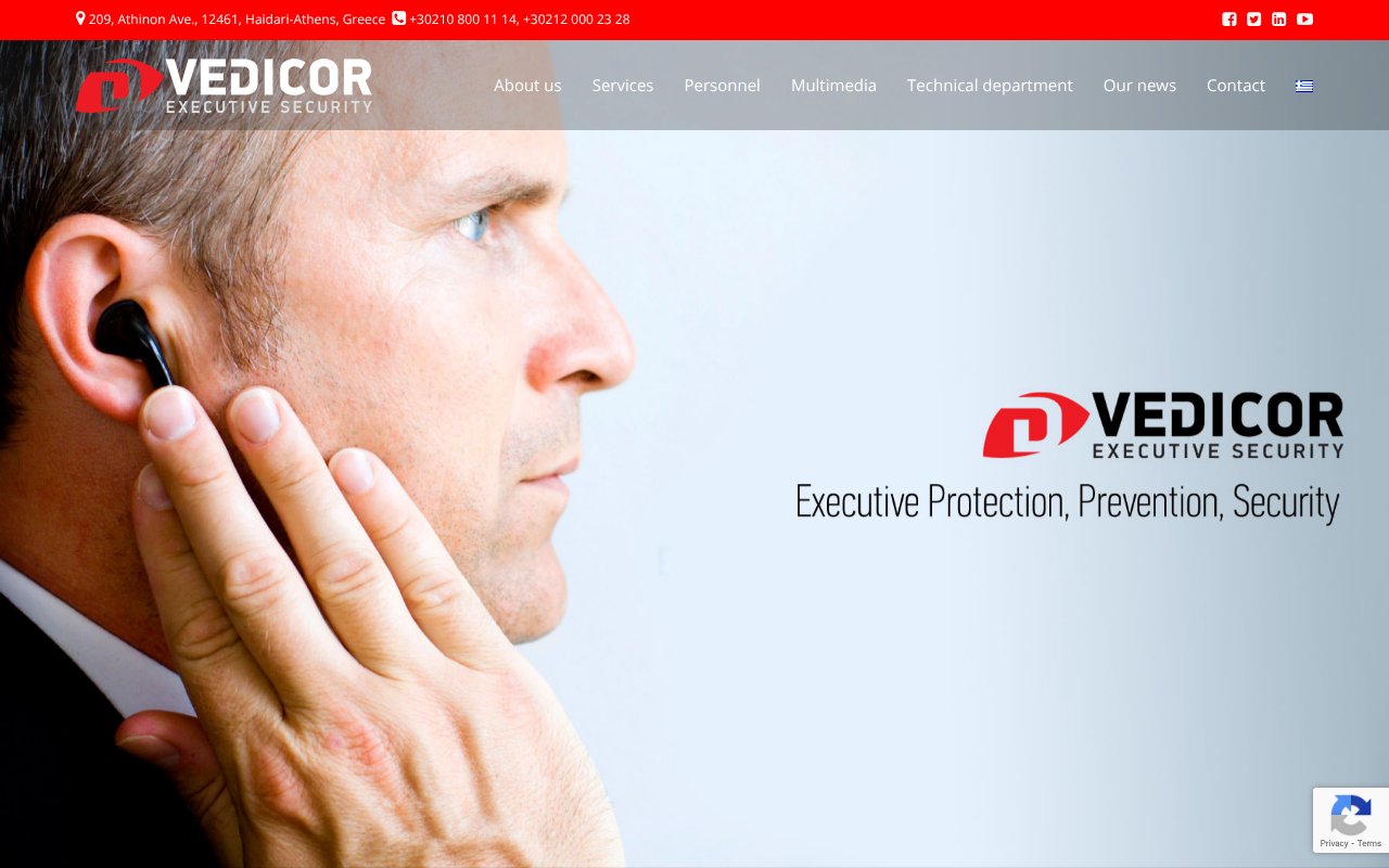 Screenshot of vedicor.gr