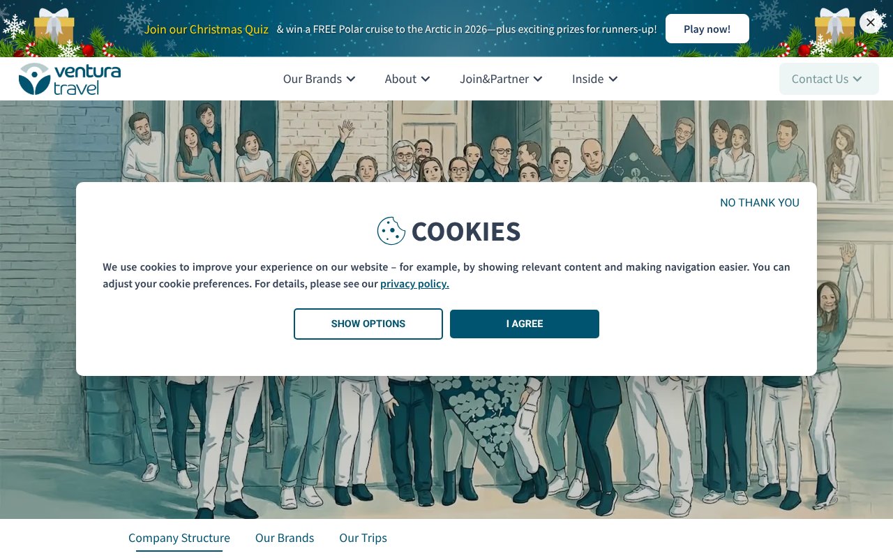 Screenshot of venturatravel.org