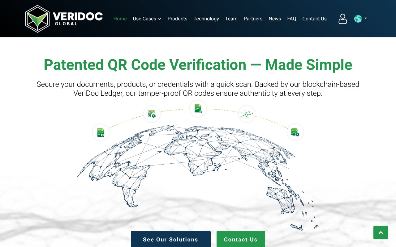 Screenshot of veridocglobal.com