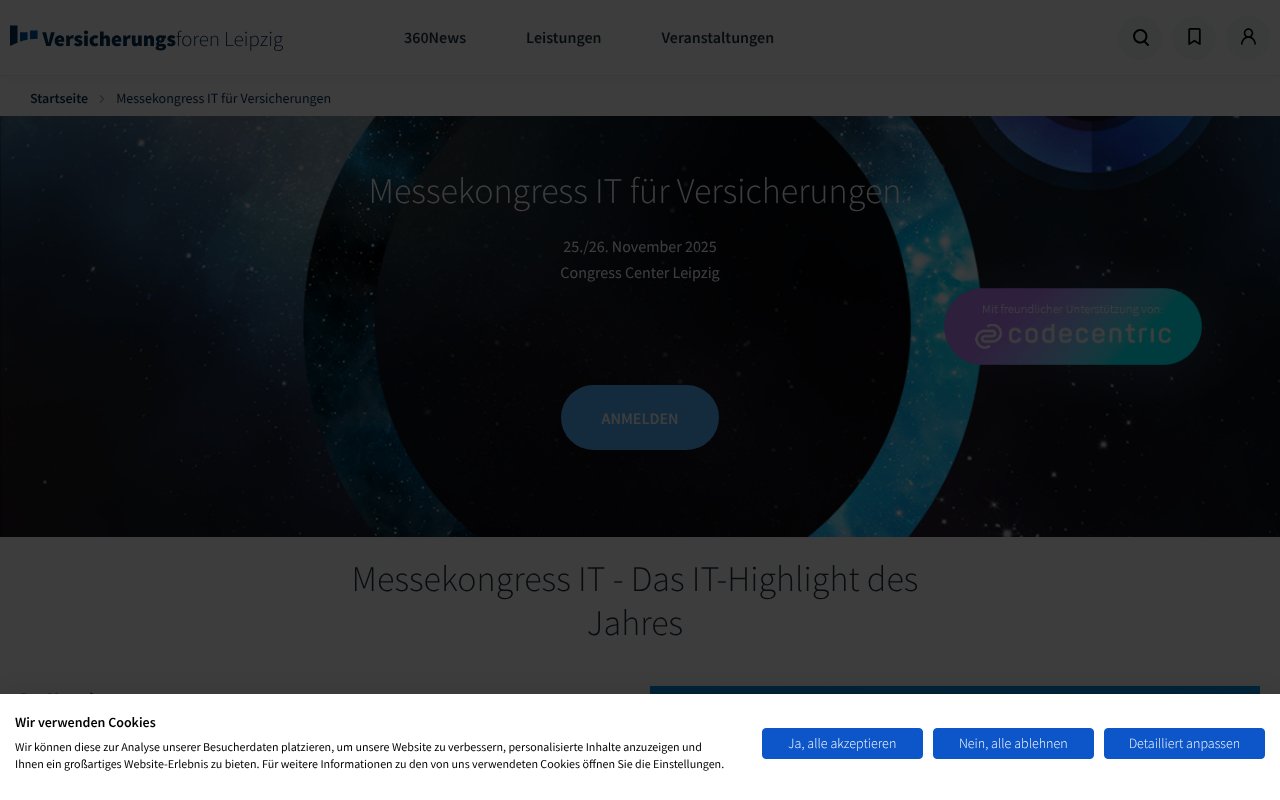 Screenshot of versicherungsforen.net