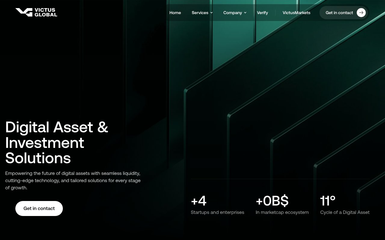 Screenshot of victusglobal.com